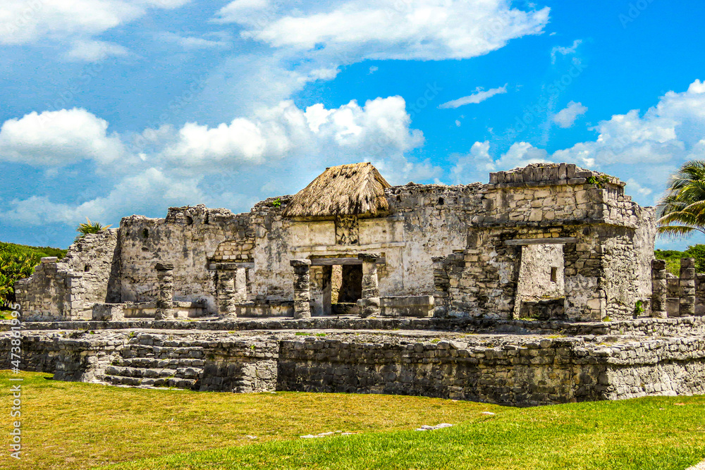 ruin mayan,tulum ,ancient mexico