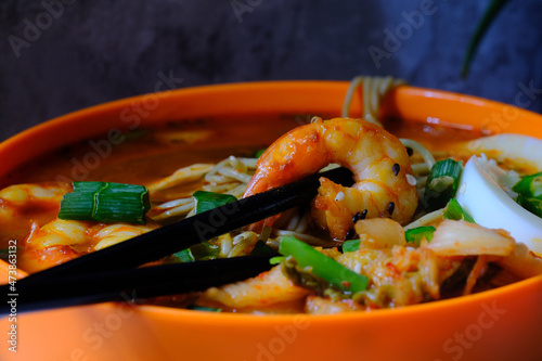 Korean Kimchi Shrimp Ramen photo