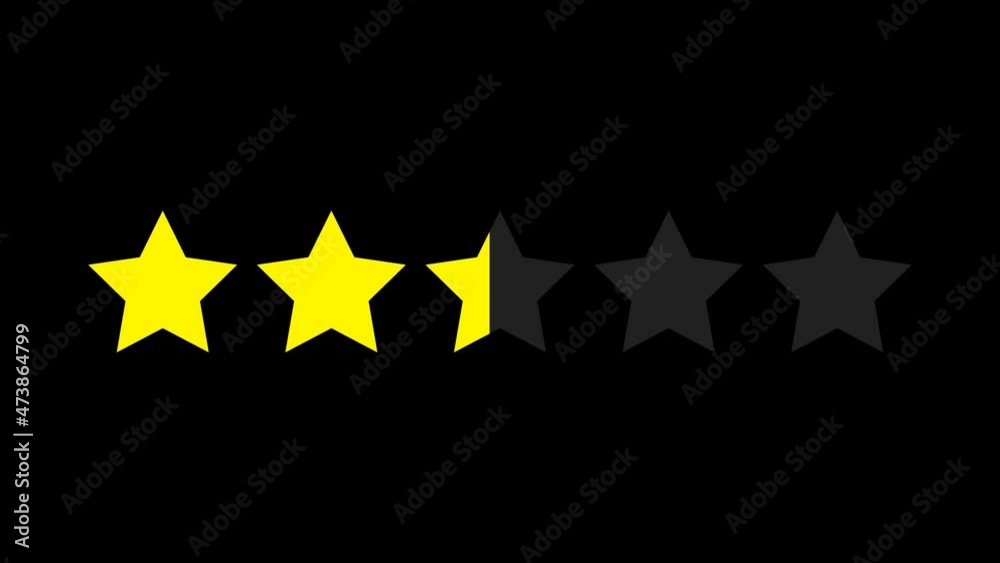 five star rating animation background 4k video. Animated five star rating on a white background. stars for rating the quality video five star rating animation background 4k video. Animated five star rating on a white background. stars for rating the quality video