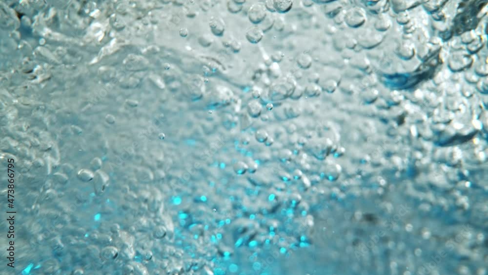 Super slow motion of bubbling water in detail. Filmed on high speed cinema camera, 1000 fps. Super slow motion of bubbling water in detail. Filmed on high speed cinema camera, 1000 fps.