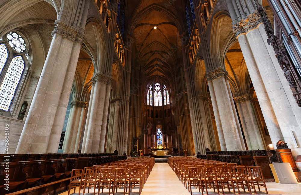 Cathedral of Notre Dame, Reims . One of the most stunning masterpieces of 13th century Gothic art.