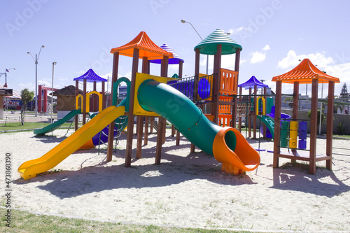 Wallpaper Mural Toys for children in a city park Torontodigital.ca