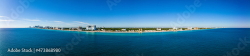 Beautiful vibrant panorama Hollywood Beach FL © Felix Mizioznikov