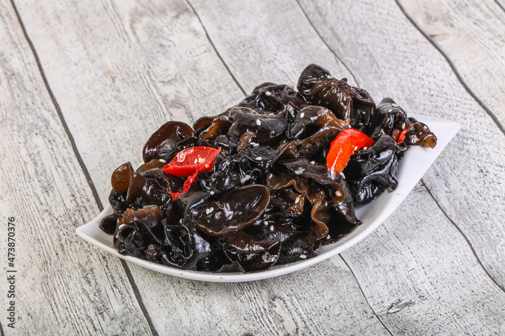 Pickled asian jelly ear fungus mushroom Pickled asian jelly ear fungus mushroom