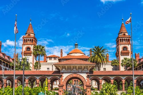 Obraz na płótnie Red White Flagler College St Augustine Florida w salonie