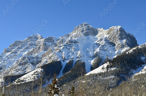 snow covered mountains