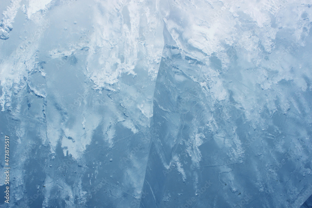 blue ice texture background