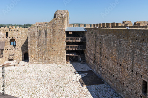 Fortress at the coast of the Danube River in Smederevo, Serbia photo