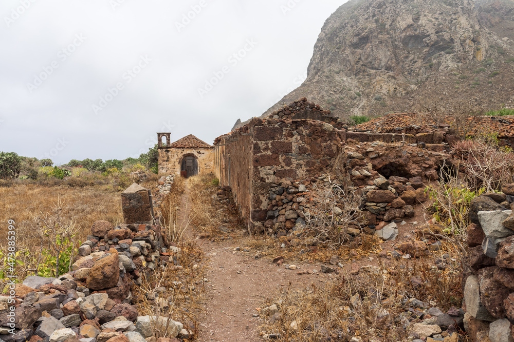 An abandoned village (from the 60s) in Las Palmas De Anaga. Tenerife. Canary Islands. Spain.