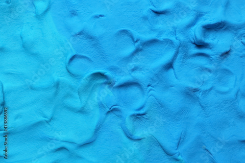 Εκτύπωση καμβά Light blue play dough as background, top view