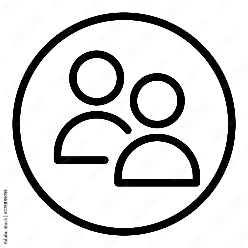Two People Communication Flat Icon Isolated On White Background Two People Communication Flat Icon Isolated On White Background
