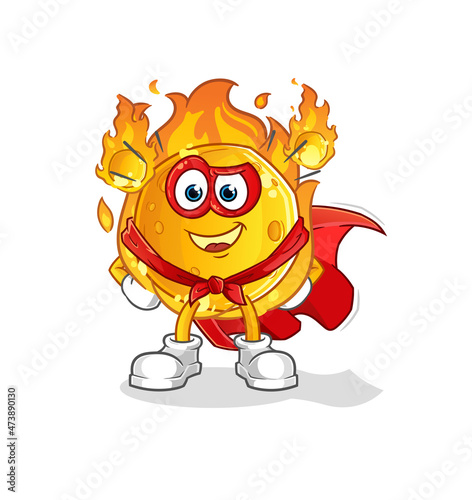 meteor heroes vector. cartoon character