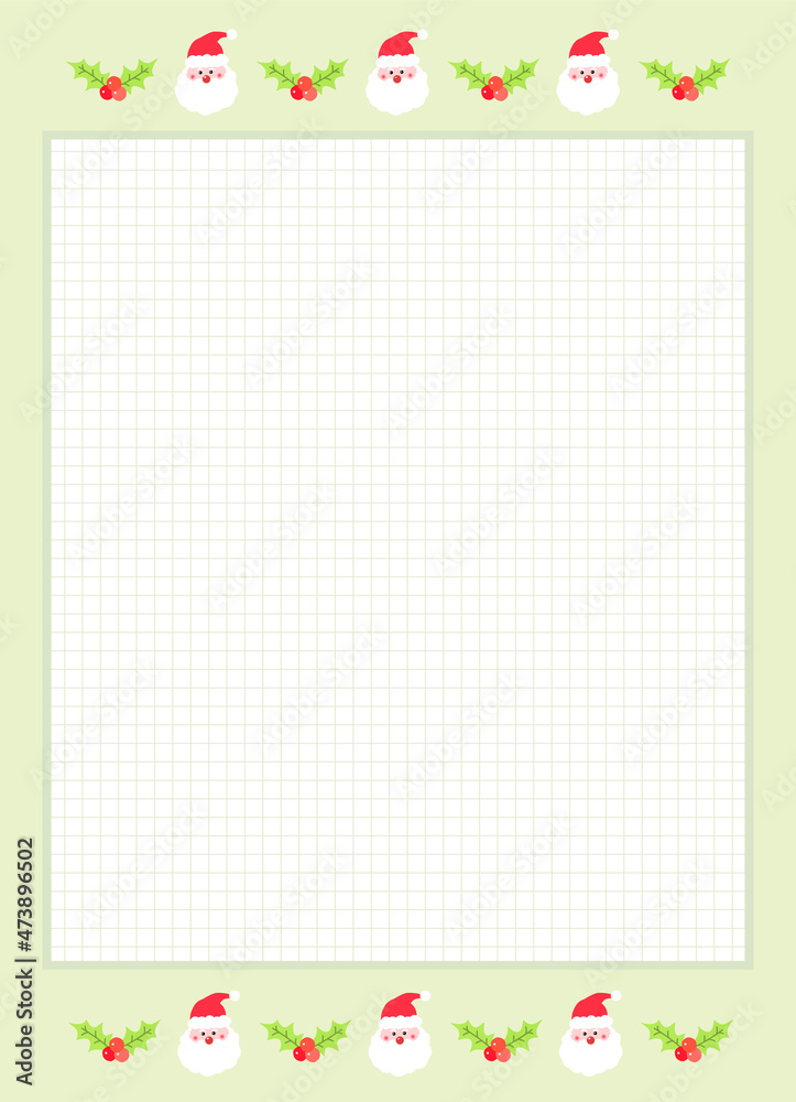 A note pad with santa and christmas elements, a pencil, memo pad illustration set. diary, memo label, sticker, memo, pencil, spring note Vector drawing. Hand drawn style. A note pad with santa and christmas elements, a pencil, memo pad illustration set. diary, memo label, sticker, memo, pencil, spring note Vector drawing. Hand drawn style.