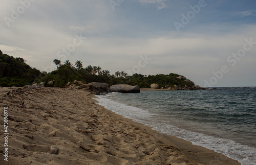 beautiful beach in palomino colombia photo