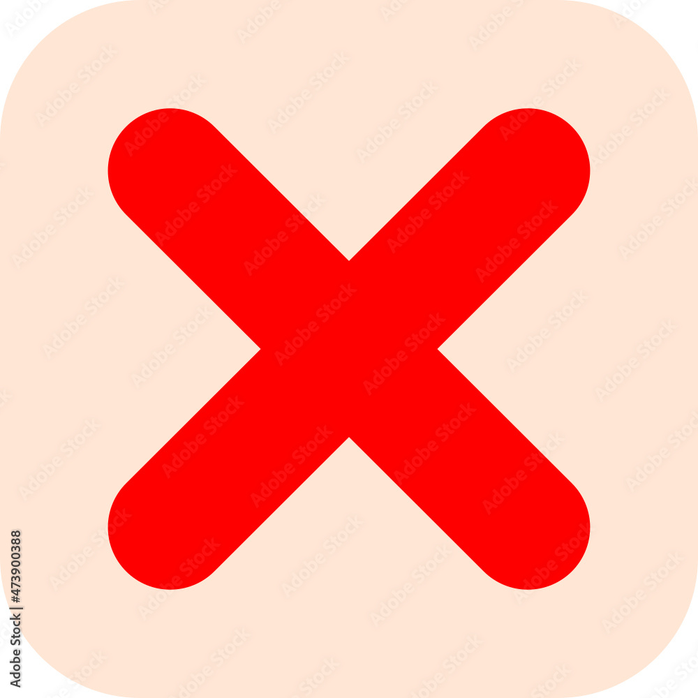 rounded incorrect icon symbol logo with filled round square shape rounded incorrect icon symbol logo with filled round square shape