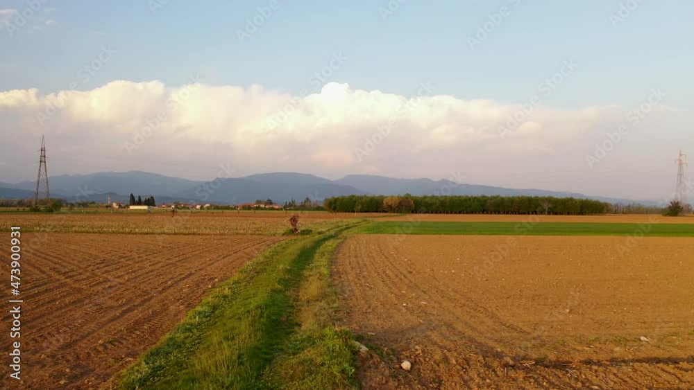 landscape with a field landscape with a field