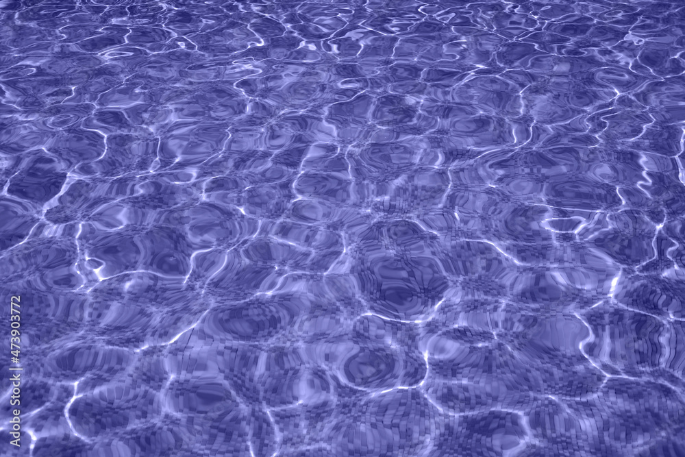 Pure pool water background with sun ray lights on it. Demonstrating color of 2022 year Pure pool water background with sun ray lights on it. Demonstrating color of 2022 year