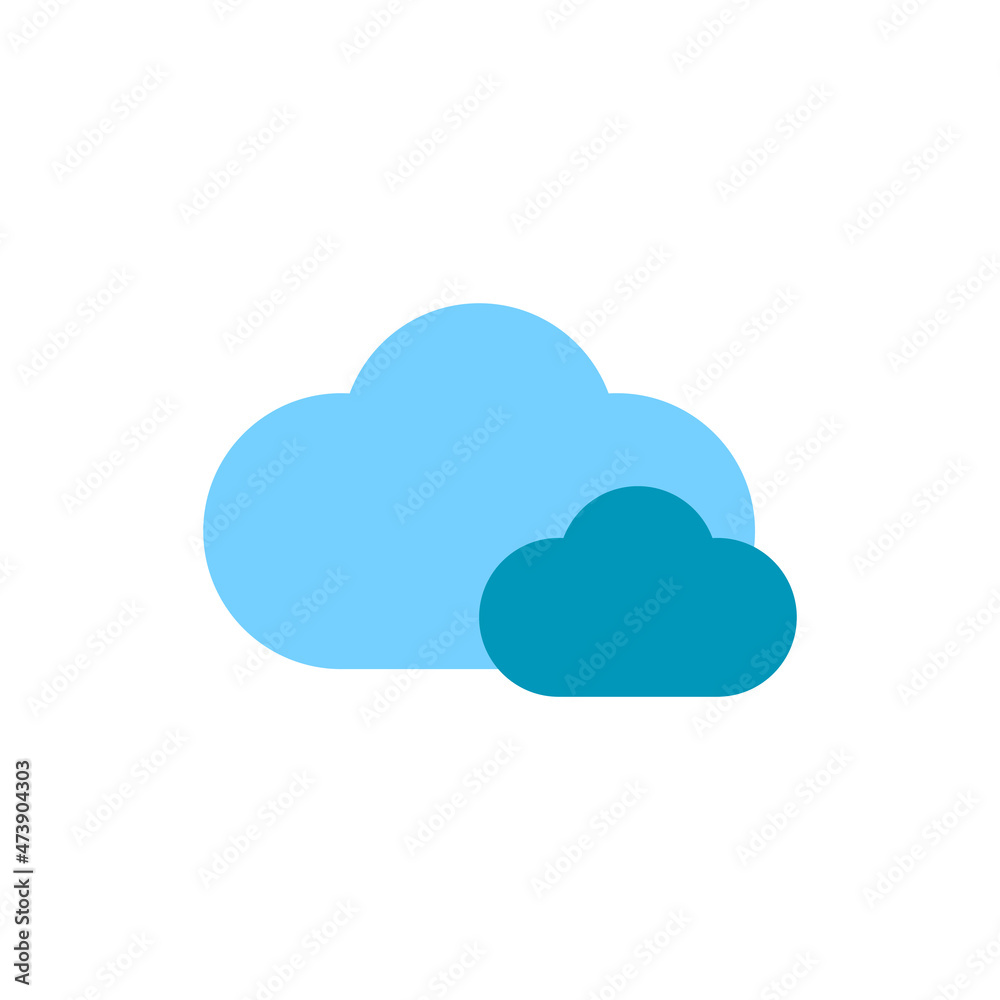 Blue cloud icons. Database signs. Weather forecast concept. Cartoon art. Digital space. Vector illustration. Stock image. Blue cloud icons. Database signs. Weather forecast concept. Cartoon art. Digital space. Vector illustration. Stock image.