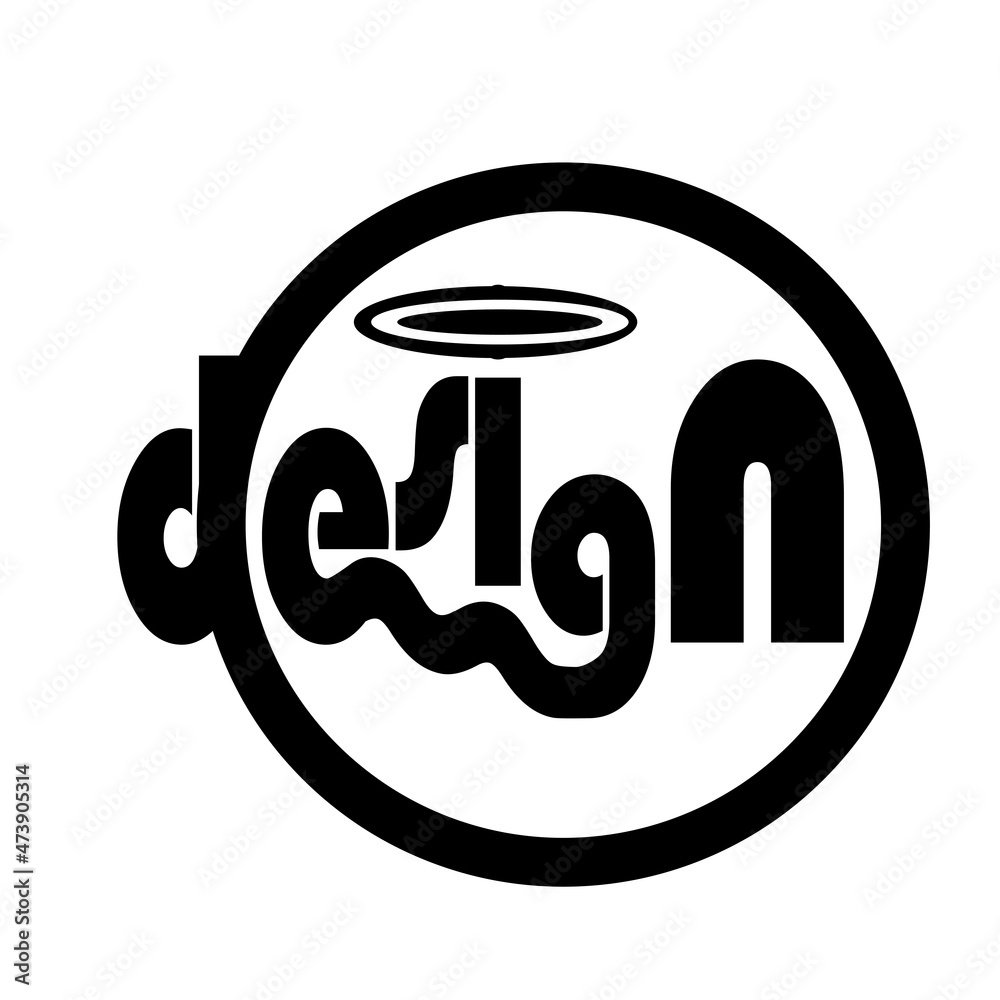 design of a icon logo with concept black and white design of a icon logo with concept black and white