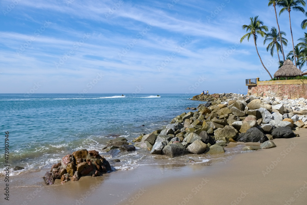 Obraz premium Mexican vacation Puerto Vallarta beaches and sea.