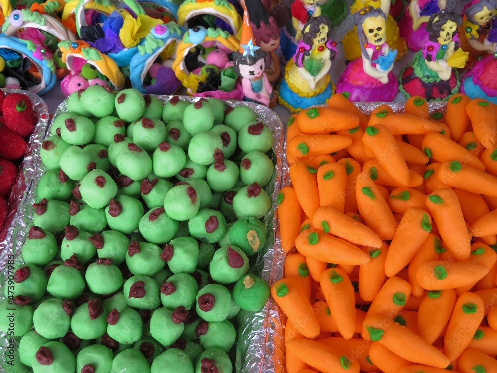 Traditional Mexican Day of the dead sweets