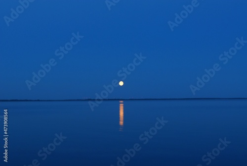 moon light on a lagoon