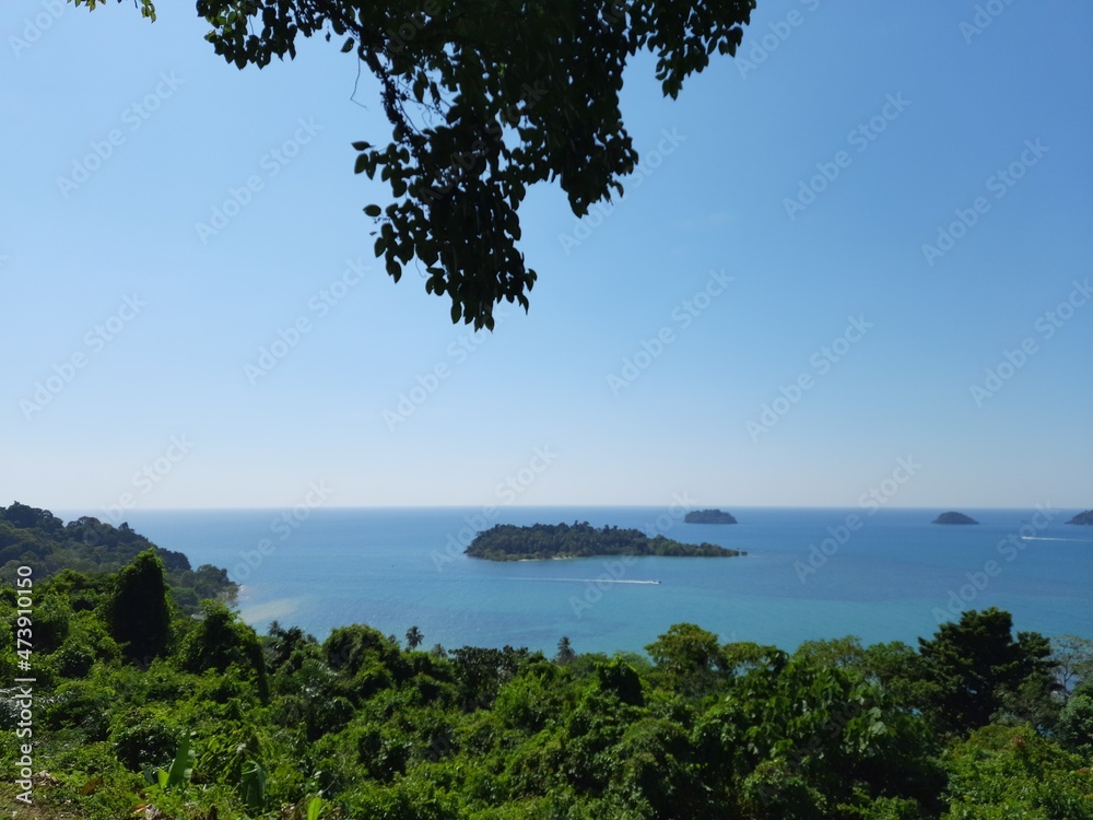 view of the coast of the island of island