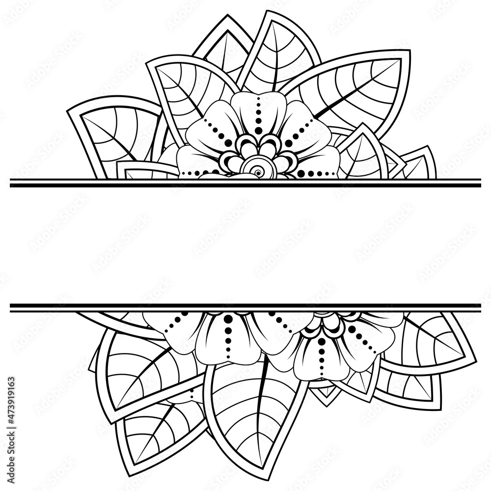 Save the date with mehndi flower. decoration in ethnic oriental, doodle ornament. Save the date with mehndi flower. decoration in ethnic oriental, doodle ornament.