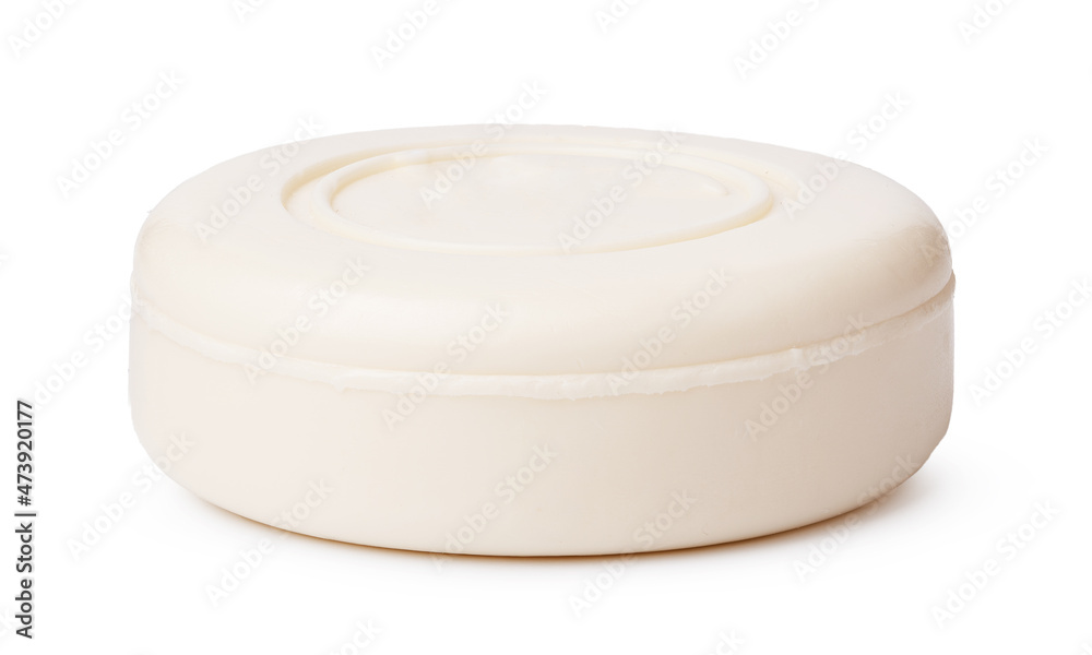 Single soap bar isolated on white background Single soap bar isolated on white background