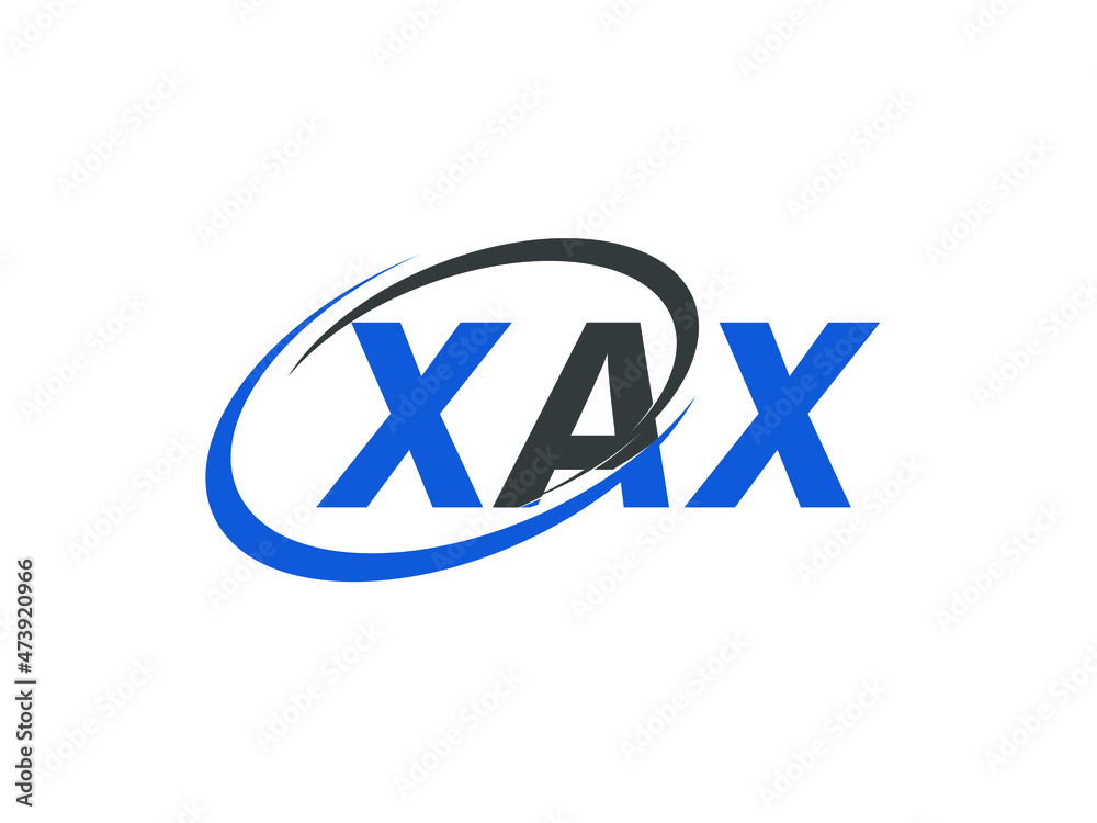 XAX letter creative modern elegant swoosh logo design XAX letter creative modern elegant swoosh logo design