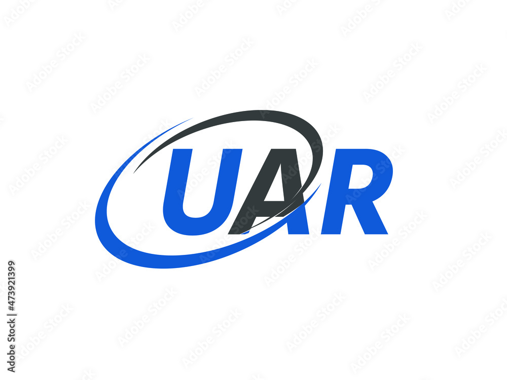 UAR letter creative modern elegant swoosh logo design UAR letter creative modern elegant swoosh logo design