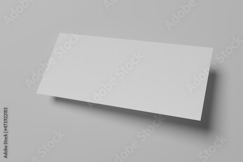 Blank invitation card, email signature, ticket, envelope paper mockup