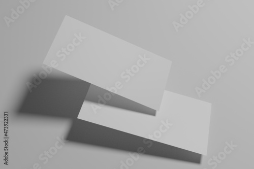 Blank invitation card, email signature, ticket, envelope paper mockup