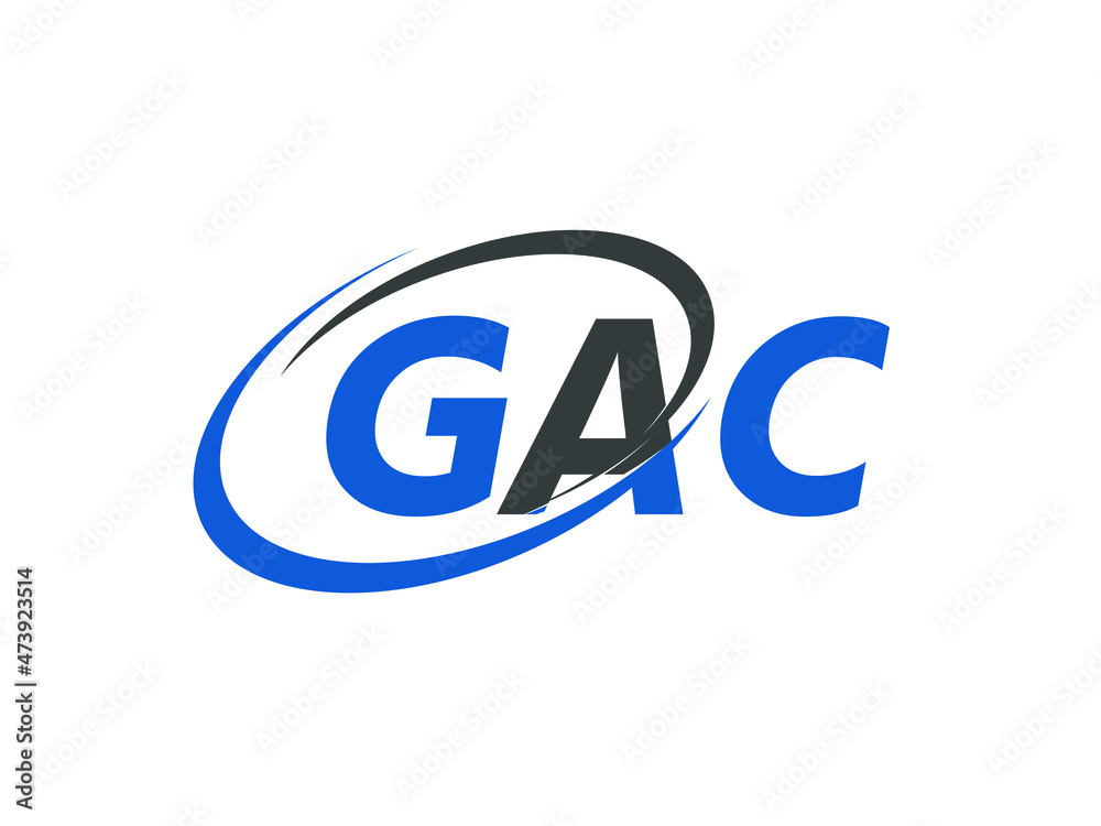 GAC letter creative modern elegant swoosh logo design GAC letter creative modern elegant swoosh logo design