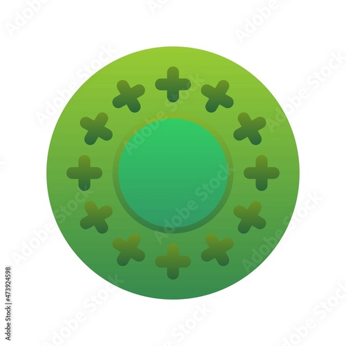 Stamp Flat Gradient Vector Icon Design