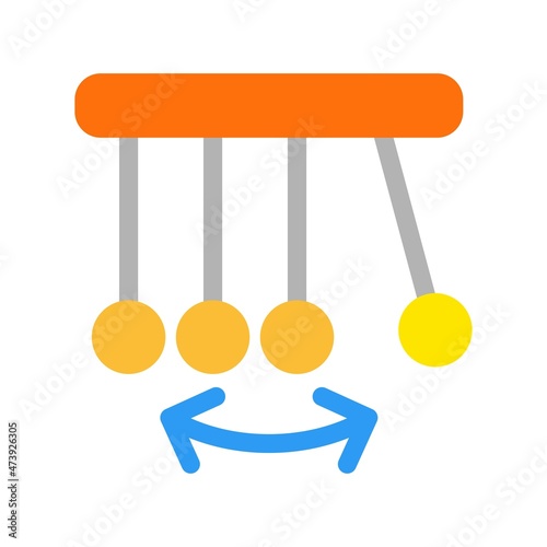 Pendulum Flat Vector Icon Design