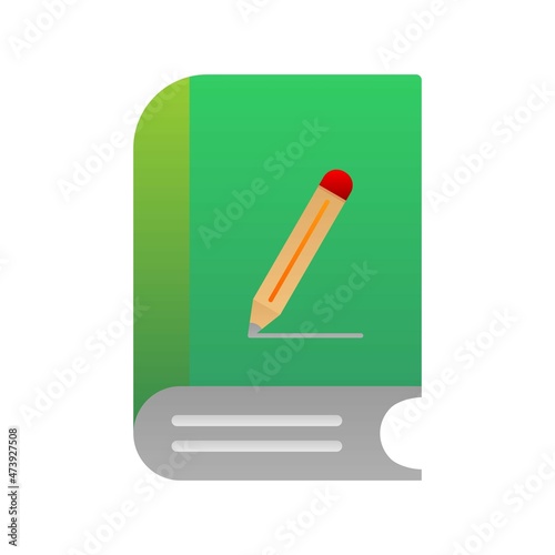 Note Book Flat Gradient Vector Icon Design