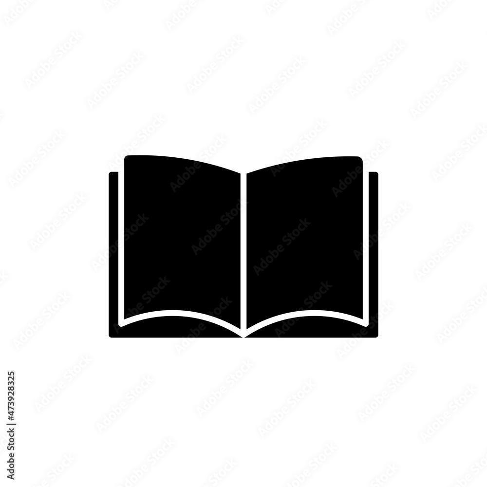 Book icon vector, solid illustration, pictogram isolated on white EPS 10 Book icon vector, solid illustration, pictogram isolated on white EPS 10