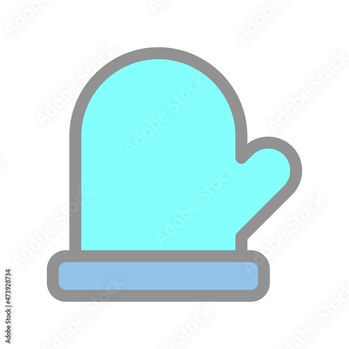 Gloves Filled light Vector Icon Design