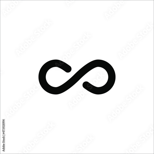 Infinity Icon Symbol Vector Illustration Design on white background.