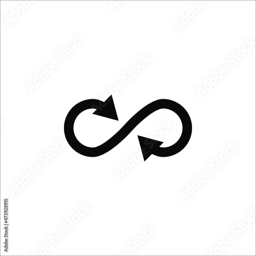 Obraz na plátně Infinity Icon Symbol Vector Illustration Design on white background