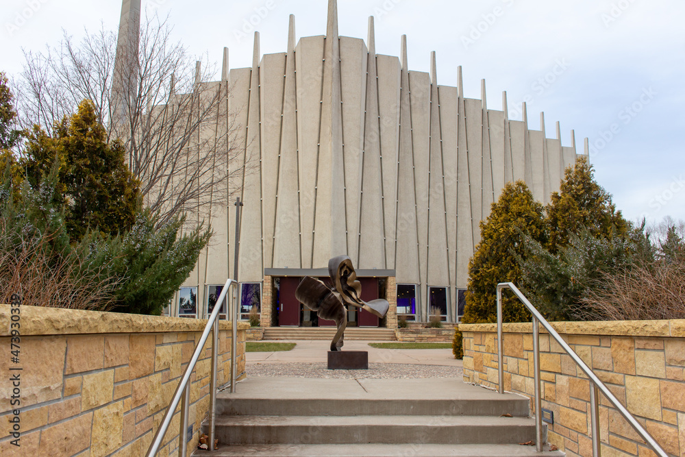 Gustavus Memorial Garden and Sculpture on December 2, 2021, in St