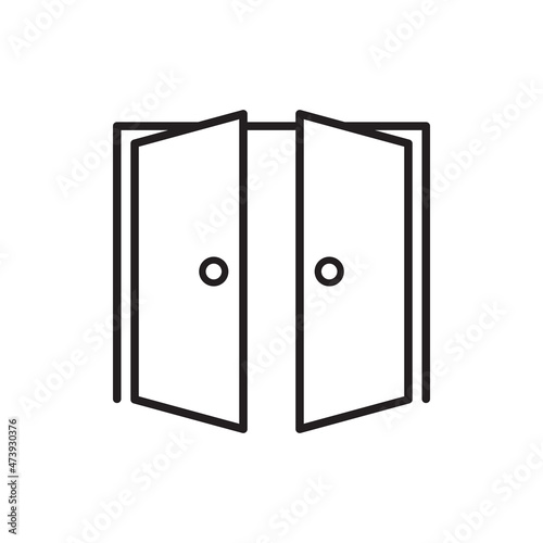 door icon vector design templates
