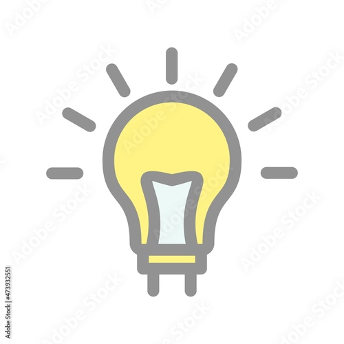 Idea  Filled light Vector Icon Design
