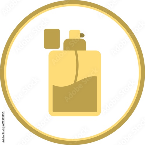 Perfume Flat Circle Vector Icon Design