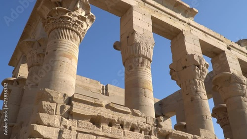 Philae Temple Complex. Temple Of Isis. Philae, Agilkia Island, Aswan, Egypt photo