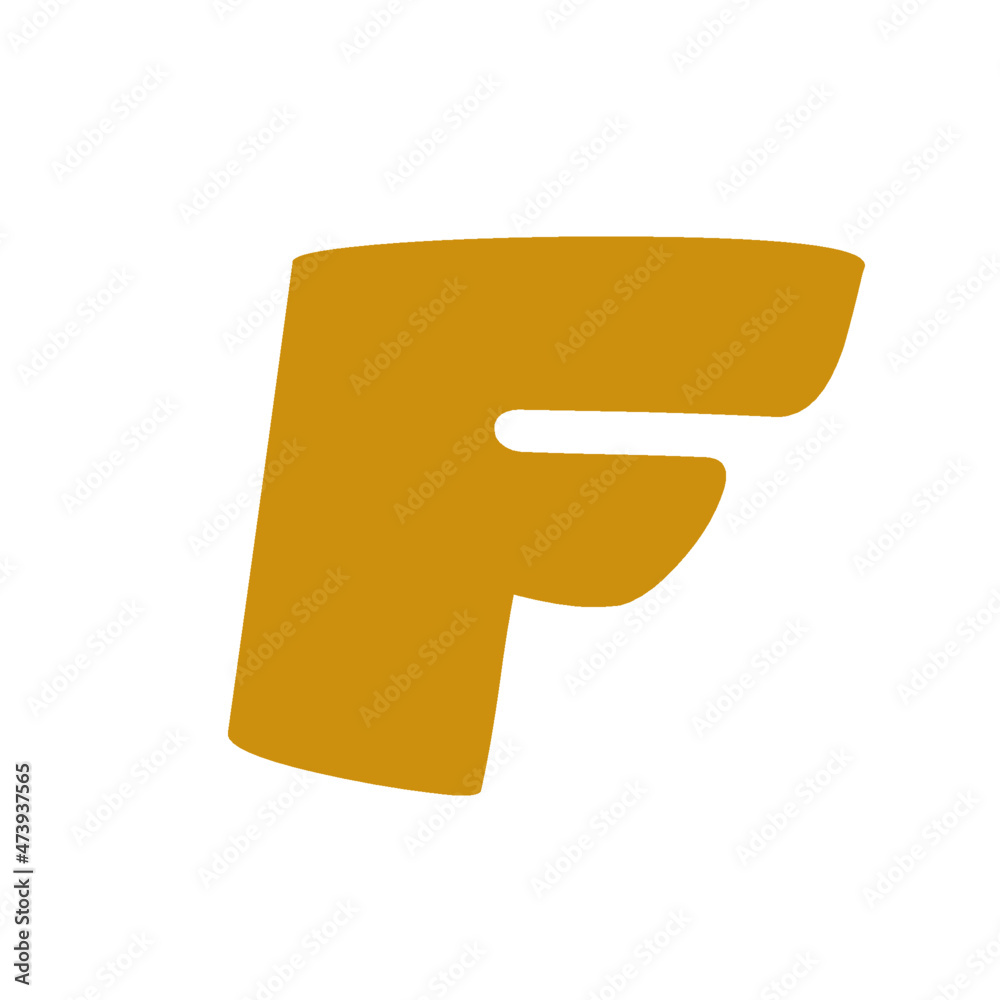 Unique modern creative elegant luxurious artistic f initial based letter icon logo.