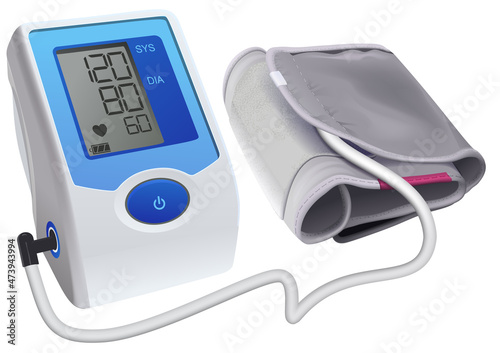Medical tonometer electronic device for measuring blood pressure and pulse