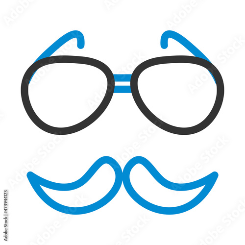 Glasses And Mustache Icon