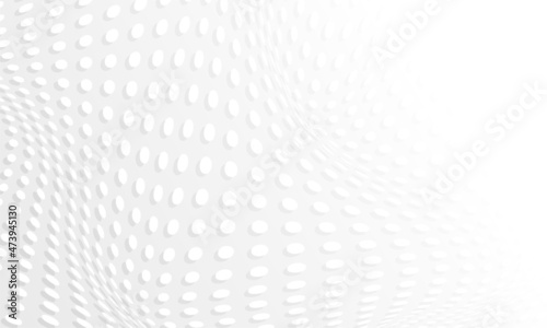 Fototapeta Naklejka Na Ścianę i Meble -  Abstract trendy background with circles pattern. Grey and white backdrop